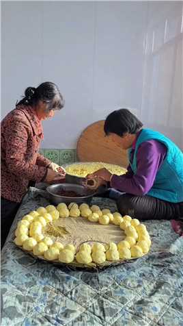东北粘豆包制作全过程东北粘豆包农村美食农村生活