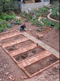 建房后菜园准备抬高重做，因为填土会沉降，先弄个临时菜园种一年，明天再做正式的。#我的乡村生活 #小院改造