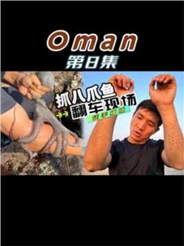 《Oman自驾》第8集（1）：徒手抓捕大八爪鱼，结果被反咬无数口