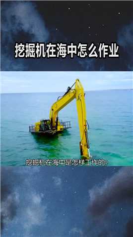 挖掘机在海中是怎样工作的？ #科普
