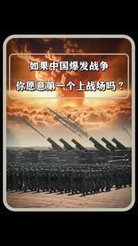 如果未来中国爆发战争，你愿意第一个上战场吗？