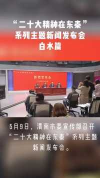5月9日，渭南市委宣传部召开“二十大精神在东秦”系列主题新闻发布会。白水县委常委、常务副县长、高新区党工委书记陈维军就白水县经济社会发展情况进行了介绍。