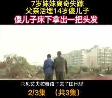 7岁妹妹离奇失踪父亲活埋14岁傻儿子傻儿子床下拿出一把头发#下集更精彩 (2)