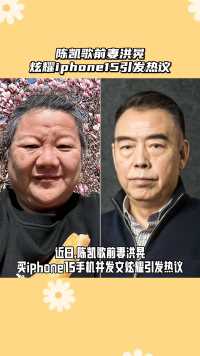 陈凯歌前妻 #洪晃炫耀iPhone15引发热议 却没想到评论区瞬间沦陷！ 