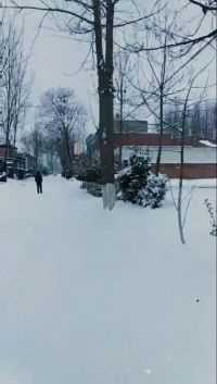 2014年的冬季-那时候的雪很大，总在路上滑雪玩#儿时记忆##旧时光##冬季下雪天#