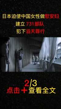 日本建立731部队，迫使中国女性做慰安妇，历史应该被铭记#原创视频#历史#日军#731部队 (2)