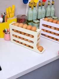 到手的一个的#鸡蛋收纳盒 不仅容量大，放冰箱里还不占空间，拿取也很方便#收纳盒 #实用省空间 #冰箱收纳