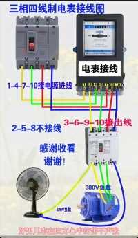 电工知识：三相电很多电工都不会接电表，那么教程来了！