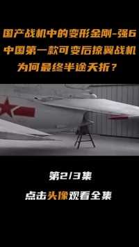 国产战机中的“变形金刚”强6，中国第一款可变后掠翼战机#战斗机#军迷#大国重器#军事科技#军事科普 (2)