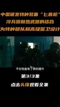 中国军工研发特种装备“匕首枪”，专为特种部队和高级警卫设计#匕首#手枪#军事科技#大国重器 (3)
