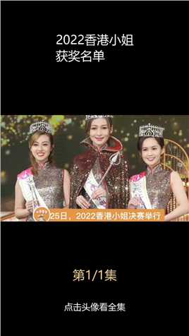 2022香港小姐获奖名单