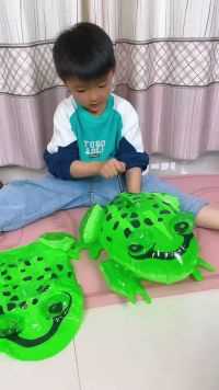 3-6岁宝贝益智玩具，充气大青蛙发光玩具