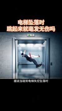 在电梯坠落时，跳起来就能毫发无伤吗？