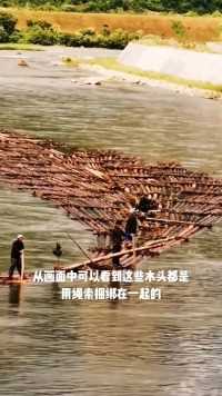 #你们有见过利用河流来运送木头的吗？
