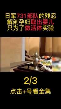 日军731部队的残忍，解剖孕妇强行取出婴儿，只为做活体实验#二战#731#铭记历史#勿忘国耻 (2)