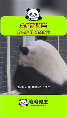 假如大熊猫有MBTI ，你觉得萌兰会是ENFP吗？