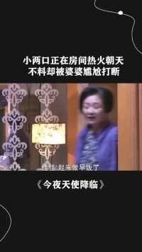 小两口正在房间热火朝天，不料却被婆婆尴尬打断