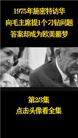 1975年施密特访华，向毛主席提1个刁钻问题，答案却成为欧美噩梦#人物故事#国际局势#历史影像 (2)
