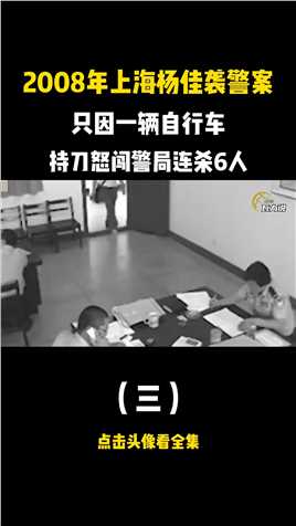 2008年上海杨佳袭警案，只因一辆自行车，持刀怒闯警局连杀6人社会案件真实事件 (3)
