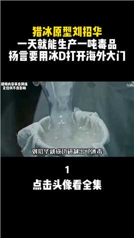 《猎冰》角色原型：中国第一毒枭刘招华，自制毒品一天就能生产一吨#禁毒#猎冰#张颂文#刘招华#真人真事 (1)
