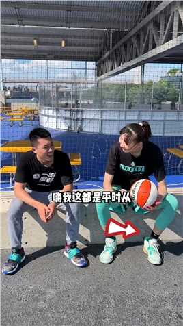 今儿和征战WNBA的中国女篮队员韩旭打一场单挑！下