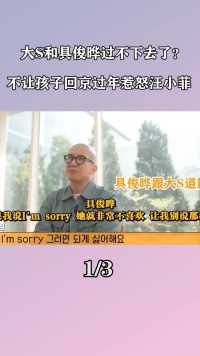 大S和具俊晔过不下去了？不让孩子回京过年，惹怒汪小菲逼哭张兰 (1)