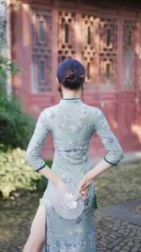 竟然忘记带舞鞋了。。。#杭州 #舞蹈 #旗袍