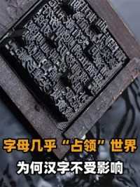 第三集，世界快被“字母”占领，为何汉字体系却不受影响？上一辈的抗争！ #汉字 #汉语 #字母