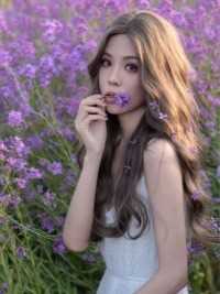 妈！我在河南看到了紫色的油菜花！ 