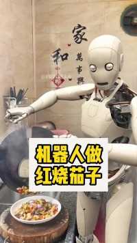 机器人做红烧茄子AI制作，仅供娱乐！让我们展望未来