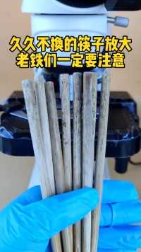 长时间没更换的筷子有多可怕？筷子显微镜下的世界健康科普