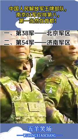 中国人民解放军王牌部队，南京01军仅排第八，第一当然在首都！#搞笑 #搞笑视频 #搞笑日常 #搞笑段子 #搞笑夫妻 