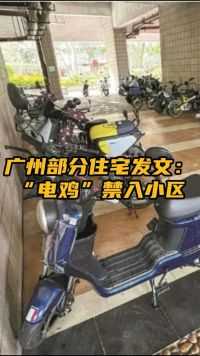 广州部分住宅物管发文：“电鸡”禁入小区