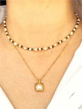 项链叠戴的正确方法#珍珠项链 #巴洛克珍珠 #小米珠项链 #项链叠戴 #珍珠项链送妈妈