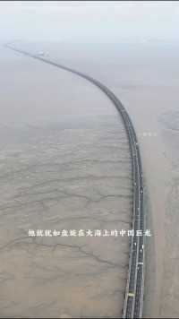 杭州湾跨海大桥，全长36公里，历时5年建成，一经通车，就拿下“世界12大奇迹桥梁之一”的美誉！#中国基建#跨海大桥