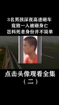 广东3男孩深夜高速砸车，竟致一人被砸身亡，岂料死者身份不简单 (2)