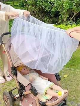 出门带娃可以在手推车上套上这个防蚊网，非常实用#母婴好物 #防蚊罩子婴儿 #夏季必备 #婴儿车