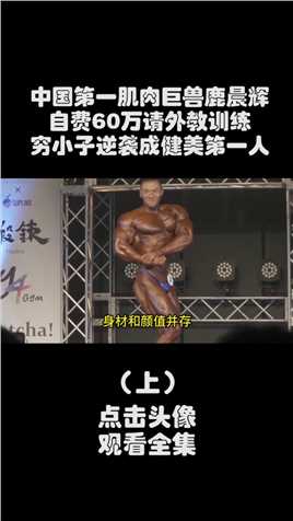 中国第一肌肉巨兽鹿晨辉，自费60万比赛，从穷小子逆袭成健美第一人#鹿晨辉#健美#肌肉男 (1)
