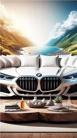 沙发与汽车元素的结合设计 AI绘画创意秀