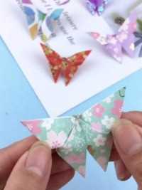 超简单的折纸蝴蝶，快艾特闺蜜给你折