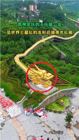 贵州余庆的天下第一龙，是目前为止世界上最长的龙形观光长廊，全长999米，栩栩如生令人惊叹。#天下第一龙