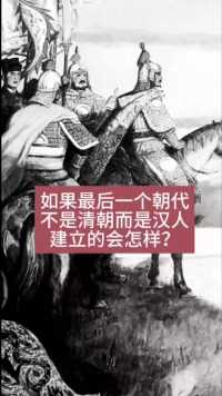 如果最后一个朝代不是清朝，而是汉人建立的会怎样？#历史 #清朝 