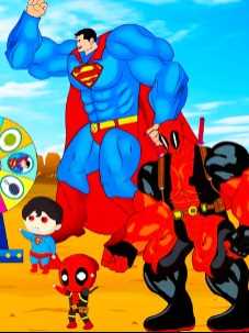 使用神秘转盘拯救超级英雄，绿巨人和蜘蛛侠大战超人与死侍