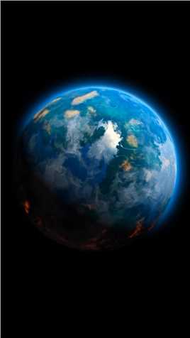 这是超级地球格利泽581g星球,曾被科学家认为极有可能“存在生命”的备选星球，距离地球只有20.4光年....真想买块地在哪里！#超级地球 #探索宇宙 #视觉震撼 #格利泽581g #地球