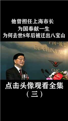 他曾担任上海市长，为国奉献一生，为何去世8年后被迁出八宝山？ (3)