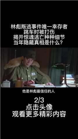 林彪叛逃事件唯一幸存者，跳车时被打伤，揭开惊魂逃亡的种种细节 (2)