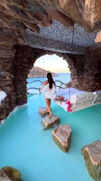 圣托里尼，爱琴海上的极致浪漫。#治愈系风景