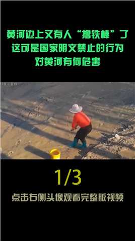 明令禁止的“撸铁棒”重现江湖，每天收益近千元，对黄河有何危害 (1)