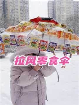 还有什么比在下雪的时候打一把这样的伞更酷炫呢！！