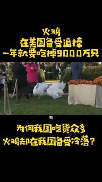 火鸡在美国备受追捧，一年能吃掉9000万只，为啥中国人不爱吃火鸡。火鸡美食鸡肉圣诞节感恩节吃货 (1)
